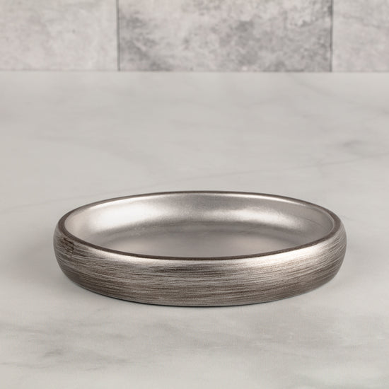 Silver | Urban Oasis soap dish that blends seamlessly with modern bathroom accessories for a cohesive look.