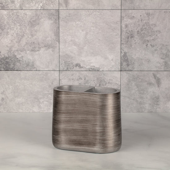 Silver | Urban Oasis toothbrush holder crafted for longevity, ensuring it withstands daily use in any bathroom.