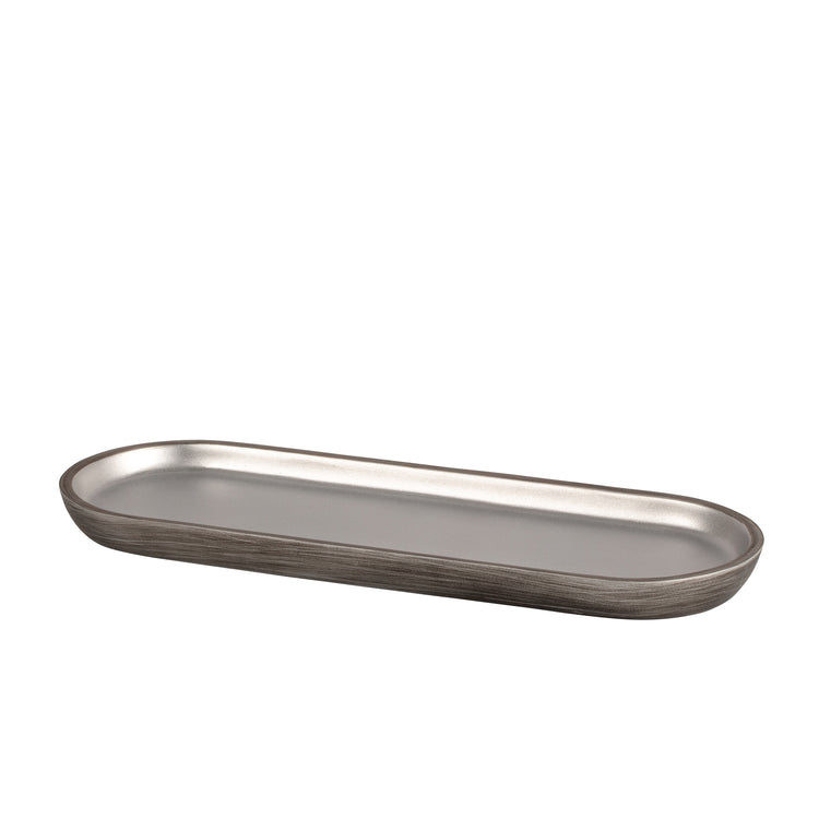 Silver | Urban Oasis amenity tray featuring a minimalist design that adds a touch of elegance to any bathroom or vanity setup.