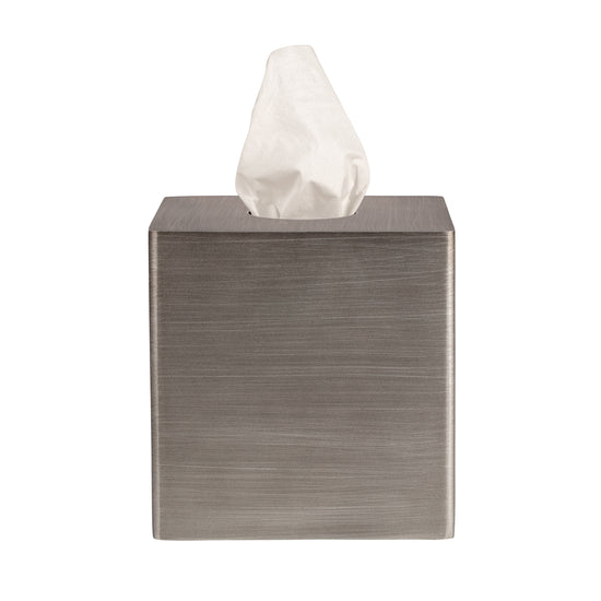 Silver | Urban Oasis boutique tissue box holder that stands out with its modern design.