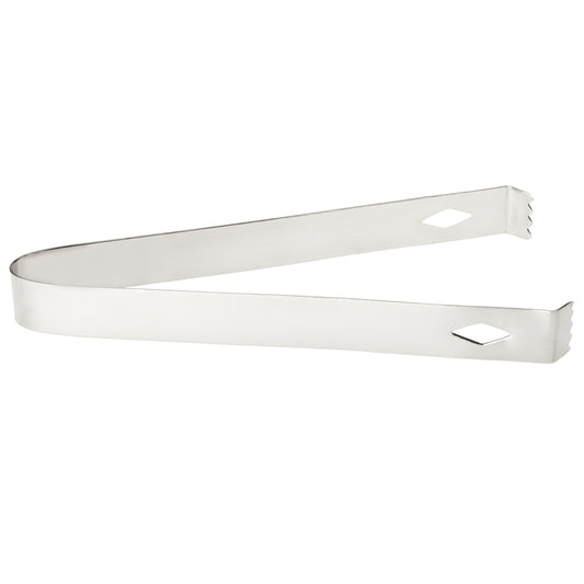 Polished Stainless | Modern, stainless steel ice tongs with a minimalist design