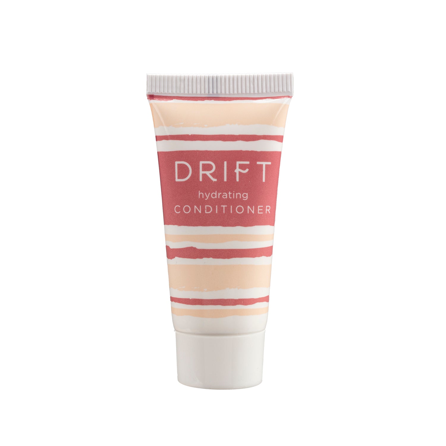 DRIFT .75oz Conditioner in a travel-sized bottle, providing a smooth and hydrating finish for guests' hair care routines.