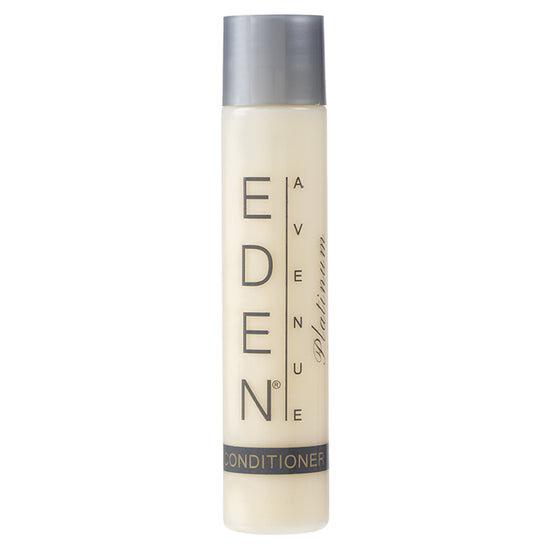 EDEN AVENUE PLATINUM 1oz Conditioner bottle, offering a luxurious and nourishing hair care experience for guests in hospitality settings.