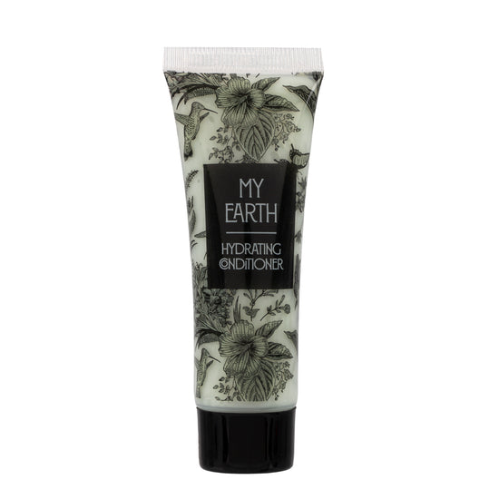 MY EARTH: GARDEN OF EDEN 1oz Conditioner from Erwyn Products offers a nourishing, eco-friendly hair care solution in a convenient single-use package for hotel amenities.