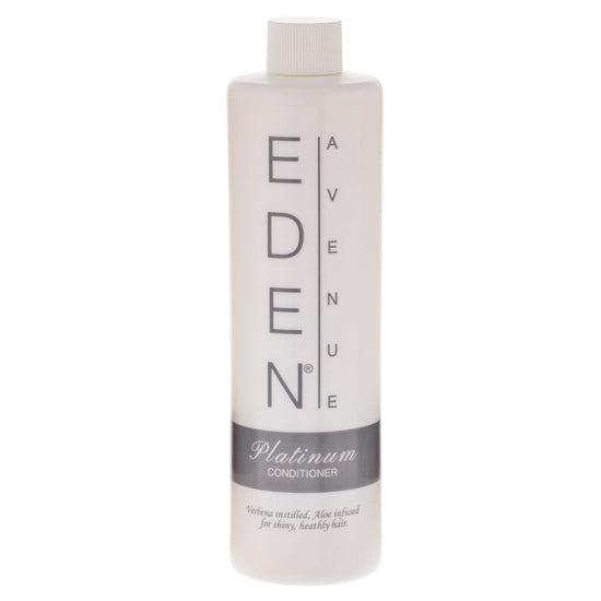 EDEN AVENUE PLATINUM 12oz Conditioner bottle with elegant design, offering a premium hair care experience for hotel guests.