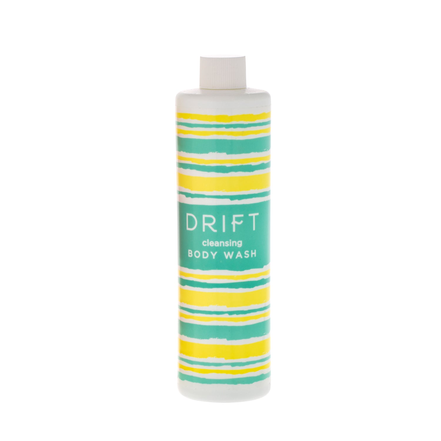 DRIFT 12oz Body Wash in a sleek bottle, providing a refreshing and gentle cleanse with a soothing scent for a luxurious shower experience.