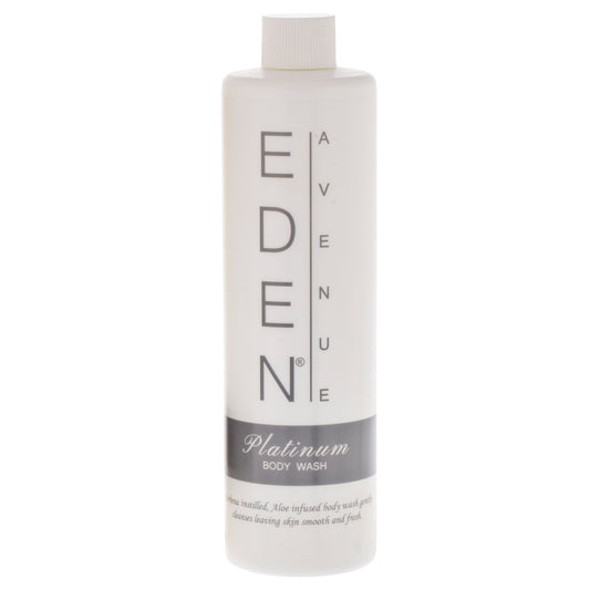 EDEN AVENUE PLATINUM 12oz Body Wash bottle featuring a sleek, luxurious design for hotel or hospitality settings, offering a premium cleansing experience for guests.