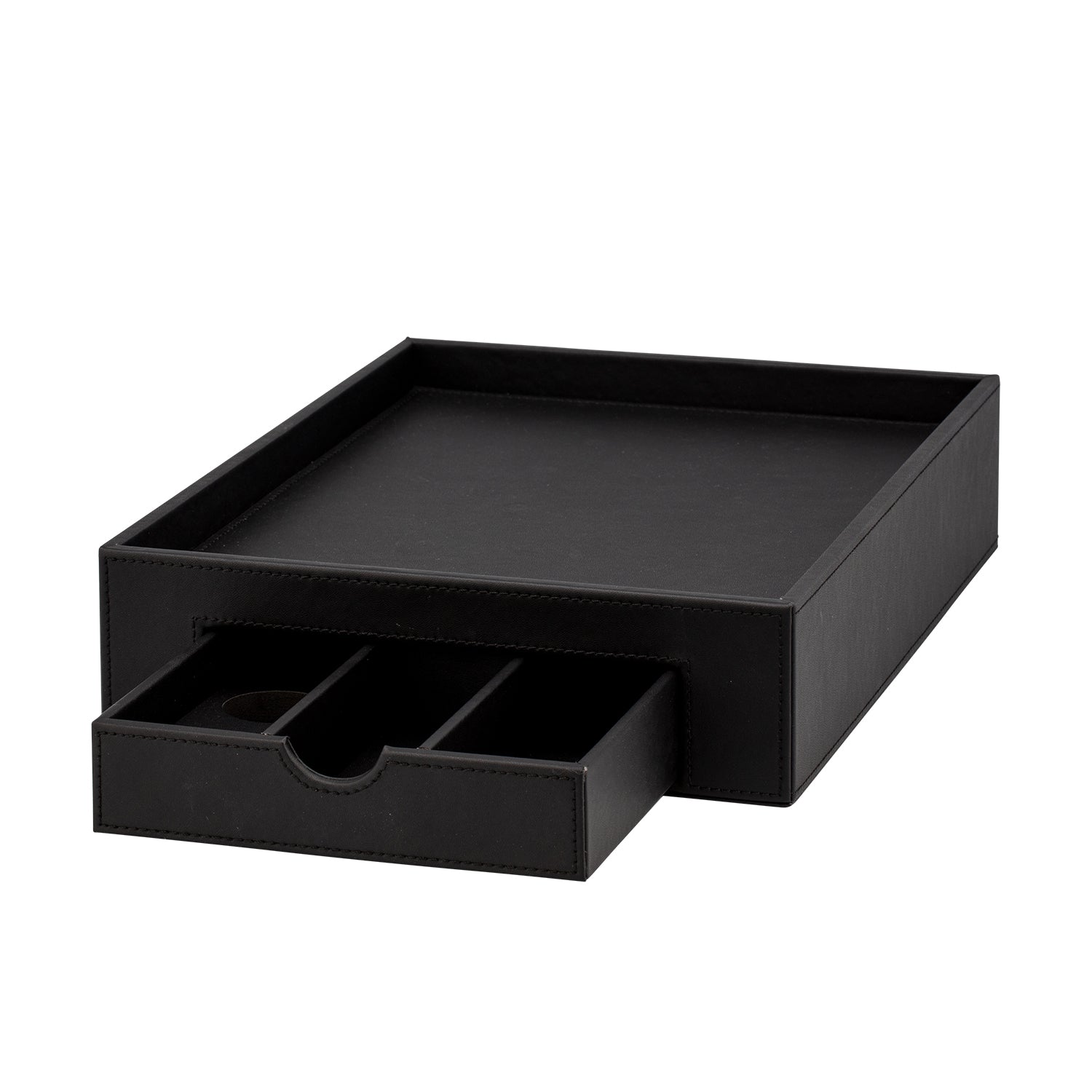 Black | Sleek and functional Wake-Up Call Nespresso Coffee Drawer Tray, ideal for keeping coffee pods neatly organized in hotel rooms.