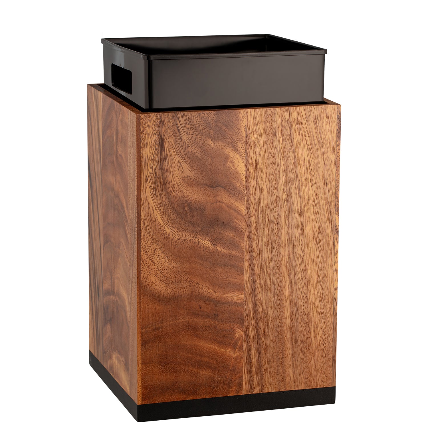 Acacia | Image of the Canopy collection bathroom 8qt Wastebasket with optional liner.