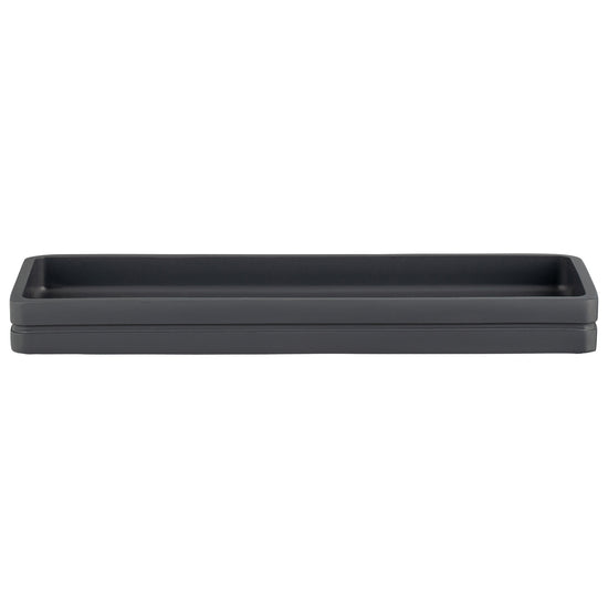 Matte Charcoal | Elegant Malibu Amenity Tray in a minimalist style, ideal for upscale hospitality settings.