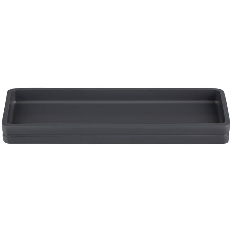 Matte Charcoal | Sleek and modern Malibu Amenity Tray, crafted for practicality and refined guestroom aesthetics.