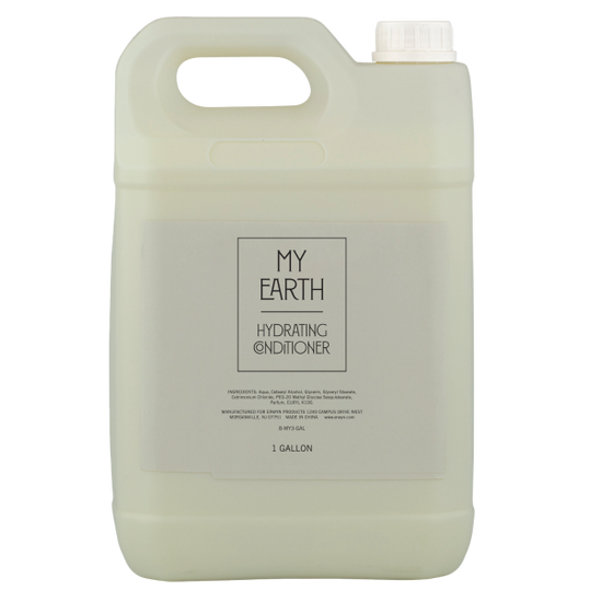 Image of the MY EARTH: GARDEN OF EDEN 1 Gallon Conditioner, featuring an eco-friendly bulk container designed for hospitality, offering a nourishing and sustainable hair care solution.