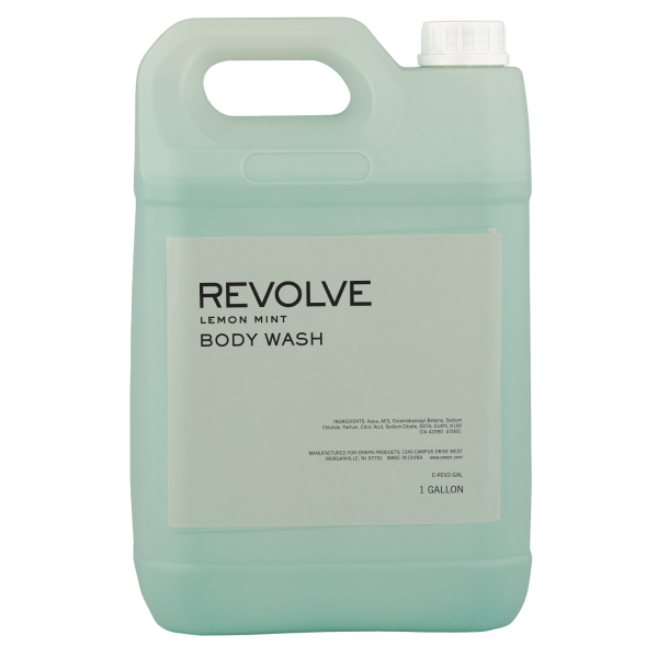 REVOLVE: TERRAZZO 1 Gallon Body Wash in a large, bottle for convenient, bulk use in hospitality settings.